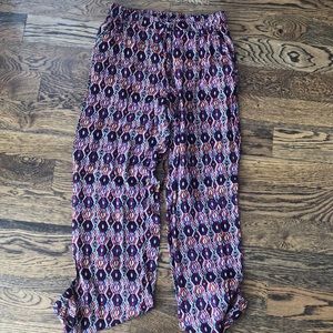 colorful patterned pants